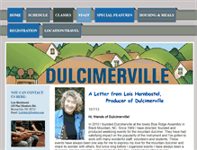Tablet Screenshot of dulcimerville.com